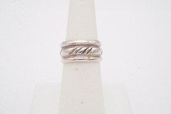 Vintage Sterling Silver 925 Ring Size 6.75 Textured