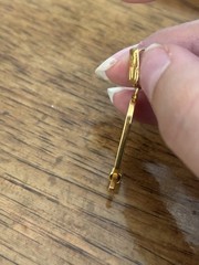 18K Yellow Gold Egyptian God Charm Necklace Pendant ~ 6.0g (chain not Included)