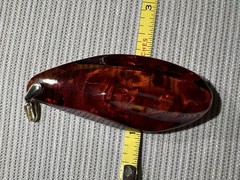 Vintage Large Amber Pendant 14g Freeform Shape Marked Bail Marked 333 8K Gold