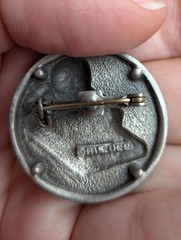 VTG Ms Dee Pewter School Days Trinket Box & Brooch Pin Set Teacher Collectible