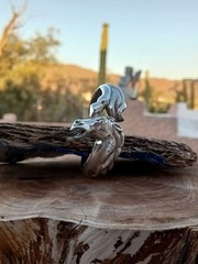 Year Of The Horse ~ Beautiful Vintage Sterling Horse Cuff