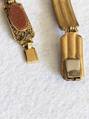 Vintage Gold Stone Jewelry Ring Is 925 All Else Gold Plate Brooch Bracelet & ER