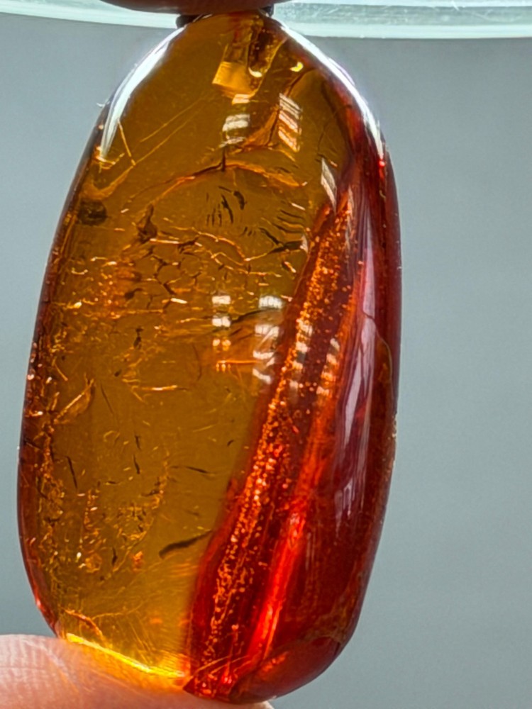NATURAL OLD ANTIQUE COGNAC BALTIC AMBER PENDANT 9,1 gr