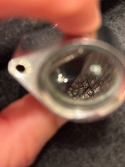 VINTAGE ART DECO WS STERLING 925 BLACK/CLEAR CZ CIGAR BAND COCKTAIL RING *8.7 gm