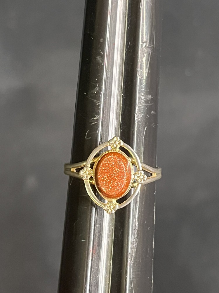 VINTAGE ONE SIZE FITS ALL PINK SPAKLE RING SILVER TONE