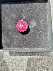 VINTAGE RARE FUSCHIA SAPHIRE COCKTAIL RING
