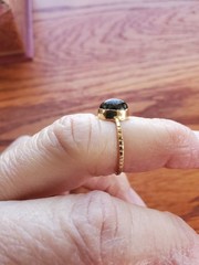 Vintage Rutilated Quartz 14k Artisan Made Ring