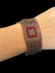Contemporary MIRIAM SALAT Bracelet Spice Tones ‘Gypset’ Collection SIGNED