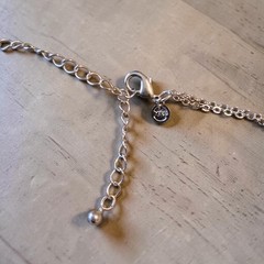 Vintage M&S Marks Spencer Lavender Glass Crystal Bead Cluster Necklace 17″-20″