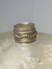 Spinner band ring stackers band sterling silver women girls