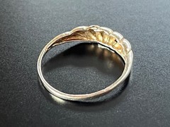 VTG Lot of 2 Handcrafted 925 Silver Stackable Rings Approx Size 7 Detailed 2.27G