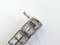 Vera Wang Sterling Silver 925 2 Row CZ Tennis Bracelet Fits 7.5″