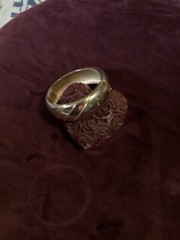 VINTAGE LAVIN PARIS GOLD ART DECCO BANGLE BRACELET. STUNNINGLY CHIC.