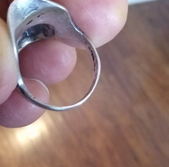 Vintage Sterling Silver Skull Ring Size 8.5 Nice Design- Read