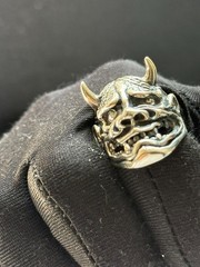 Ring Devil Silver 925 Jewelry Men’s Gothic Mask Sterling Satyr Custom Made Rare