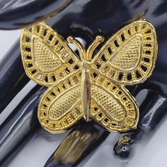 AAI Elegant Simple and Classy Vintage Gold Tone Metal BUTTERFLY Brooch Pin
