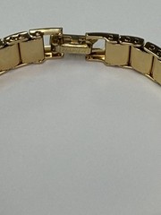 Vintage Napier Two Tone Link Bracelet 1990s 2000s New Old Stock NOS Tag 7.25″