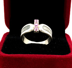 Vintage Elegant RING Silver 925 with Chic Bright Stones -size: 8US (18.5mm)| #46