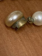 Knotted Faux Pearl 50″ Rope Necklace 6.7 mm 1930-50? See Clasp Vtg Antq? Jewelry