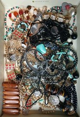 1 + Lb Bag Jewelry Vintage Modern Lot Craft Junk Some Wearable Resell Mix