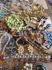 Massive Vintage Jewelry Lot 100’s of Signed Pcs / OVER 500 PCS + Misc 1G bag…
