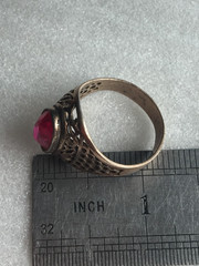 Tourmaline Rings silver 875 Russian Soviet Silver vintage USSR old