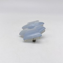 Vintage Brooch Pastel Blue Moonglow Lucite Bow Mid Century Modern Jewelry