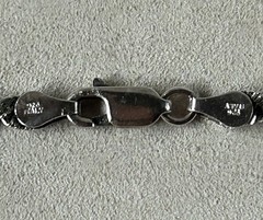 VTG FAS Sterling Silver Twisted Chain Necklace 18”