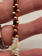 Vintage Lot of 4 Faux Pearl Necklaces Gold Tone Rice Pearls Mixed Lot