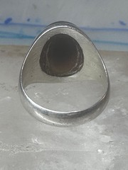 Agate Ring Wm Wheeler Ring band sterling silver size 9.50 women men