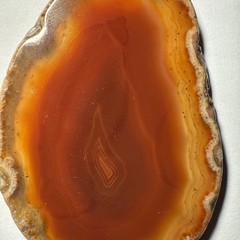 Pendant Agate Red Orange Huge 75mm Long 51mm Wide Vintage