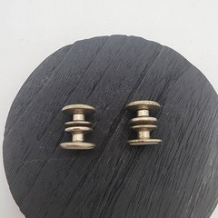 VTG Mother of Pearl Snap Link Cufflinks Tuxedo Dress Shirt Studs GUC