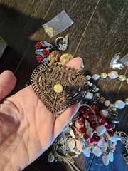 3 Lbs 4oz Unsearched Jewelry Lot VTG & Now Junk & Wear & Resell Craft FUN *Read
