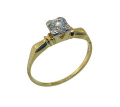 Vintage 1940’s 14k & Palladium Diamond Engagement Ring