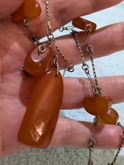 Amber Russian Baltic Butterscotch Necklace Vintage 39 Cm Drop
