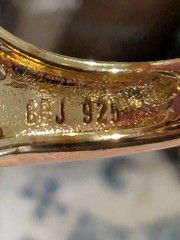 Vintage BBJ 925 Smokey Quartz Size 5 JTV Ring