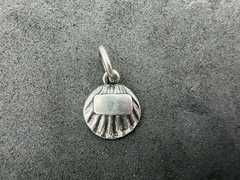 1.35g Vintage Sterling Silver 925 Shell Scallop Pendant Nautical Beach Charm M