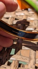 Vintage Rare Hermès Clic Clac-Style Enamel Bangle & Box