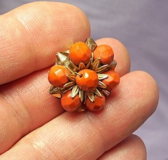 Double Strand ☆ Round Faceted ☆ Terracotta ☆ Glass Bead ☆ Necklace & Earrings