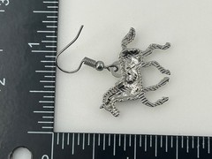 Colorful Enamel Horse Dangle Earrings Silver Tone Metal Equestrian Jewelry