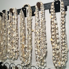 60 VTG-Now Seashell Lei LOT Kukui Nut cowrie shell Necklaces Wedding Luau Party