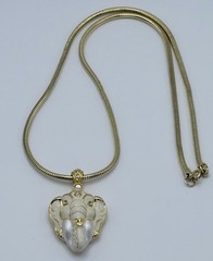 Edgar Berebi Elephant Locket Maharaja Pendant Necklace w/ Chain 1997 Vintage COA