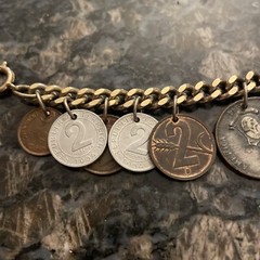 Vintage 1940s & 1950s Coin Bracelet
