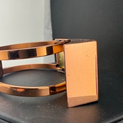 Vintage Matisse Bracelet Copper Tone Enamel Signed 6.5”