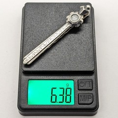 Vintage Luxury Soviet tie Clip made of ⭐875 Silver with the Star USSR hallmark#4