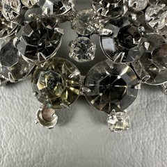 Vintage Juliana Brooch DeLizza & Elster Clear Rhinestone Snowflake #1296 READ!