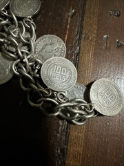 Vintage Brazilian 100 Réis Coin Charm Bracelet Estate Jewelry – Broken Clasp