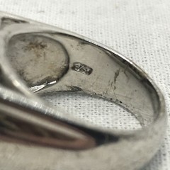 Vintage 925 Sterling Silver Black Onyx – Clear Cubic Zirconia Designer Ring 9