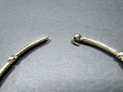 VTG GIVENCHY Paris New York Runway Dot Dash Choker & Earrings Set