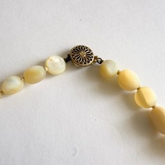 Vintage Balamuty Mother of Pearl Necklace Vermeil Sterling Wedding